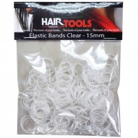 Hair Tools átlátszó mini hajgumi, 300 db Eszközök