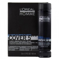 Loreal Professionnel Homme -COVER 5- színező zselé - 5 - VILÁGOSBARNA 3x50 ml