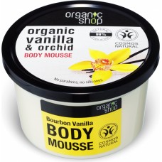 Organic Shop testápoló mousse Bourbon vanília kivonattal, 250 ml Testápolás