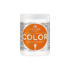 Kallos Color hajpakoló krém lenmagolajjal és UV filterrel festett, töredezett hajra, 1 l Hajápolás