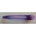 Byou lila átlátszó műanyag feltűző csipesz 12 cm, 1 db